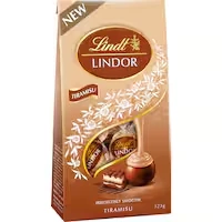 lindt lindor chocolate sharepack tiramisu pouch