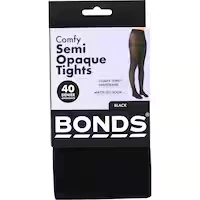 bonds comfy tops tights medium - large semi opaque black 40 denier