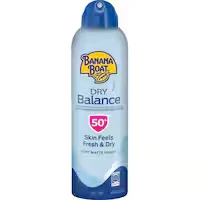 banana boat sunscreen dry balance clear spf 50+