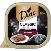 dine classic collection wet cat food terrine with beef