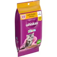 whiskas kitten wet cat food chicken favourites with gravy