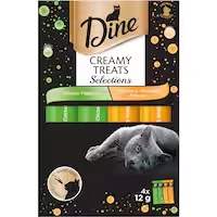 dine cat treats creamy chicken mixed selection