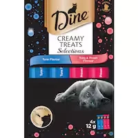 dine cat treats creamy tuna mixed selection