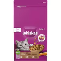 whiskas dry cat food beef & lamb
