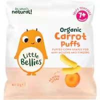 little bellies organic baby snacks carrot puffs