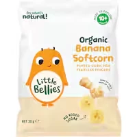 little bellies organic baby snacks banana softcorn 10+ months