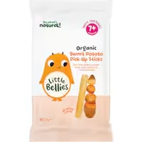 little bellies organic baby snacks sweet potato pick-up sticks