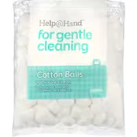 help @ hand cotton balls