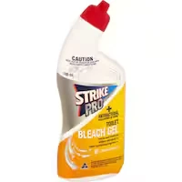 strike pro toilet cleaner lemon bleach gel