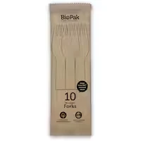 biopak forks wooden 16cm