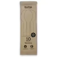 biopak spoons 16cm wooden