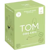 tom organic cotton pads ultra thin regular with wings