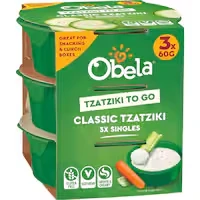 obela to go dip classic tzatziki gluten free