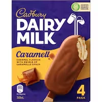 cadbury dairy milk frozen dessert on stick caramello
