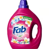 fab laundry detergent liquid fresh frangipani