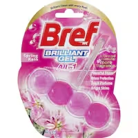bref brilliant gel toilet flush rim block spring rain