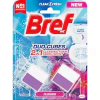bref toilet cubes 2 in 1 cleaning foam flower