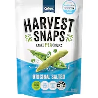 harvest snaps pea crisps original salted