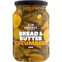 sun harvest cucumbers bread & butter