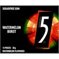 5 gum sugar free chewing gum watermelon