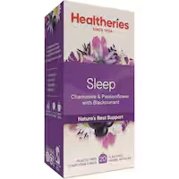 healtheries sleep herbal tea chamomile & blackcurrant