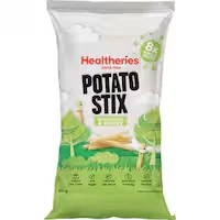 healtheries kidscare potato snack stix sour cream chive 160g