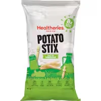 healtheries kidscare potato snack stix salt vinegar 160g