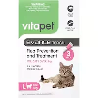 vitapet evance flea treatment for cats over 4kg