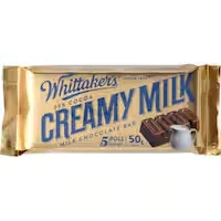 whittakers chocolate bar creamy milk slab