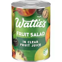 wattie's fruit salad in clear fruit juice