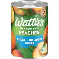 wattie's peaches sliced - no added sugar