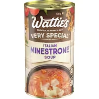 wattie's very special soup italian minestrone canned