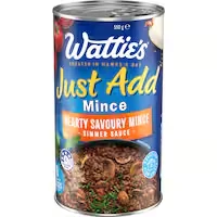 watties just add simmer sauce hearty savoury mince