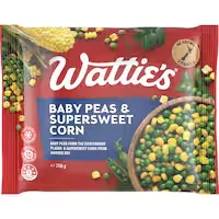 wattie's frozen baby peas & sweet corn