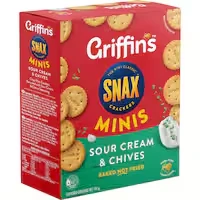 griffin's snax crackers sour cream & chives minis