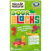 nice & natural fruit snacks sour fruit blocks