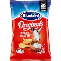 bluebird originals chips ready salted
