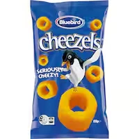 bluebird cheezels corn snacks cheese