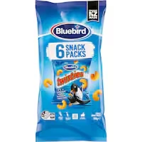bluebird twisties multipack corn snacks cheese 108g
