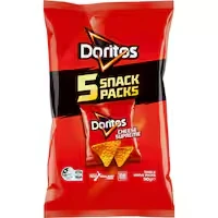 doritos multipack corn chips supreme cheese 90g