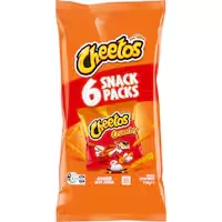 cheetos multipack corn snacks crunchy cheese 114g