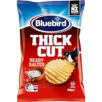 bluebird thick cut potato chips salted