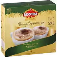 moccona coffee sachets strong cappuccino
