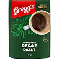 greggs granulated instant coffee decaf roast