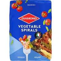 diamond pasta vegetable spirals