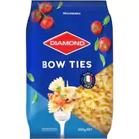 diamond pasta bow ties