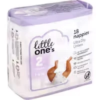 little one's convenience nappies infant boys & girls 4-8kg size 2