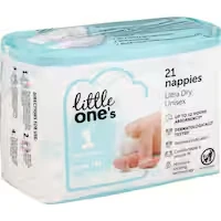 little one's convenience newborn nappies boys & girls up to 5kg size 1