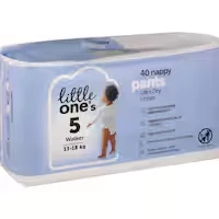 little one's bulk nappy pants walker boys & girls 13-18kg size 5