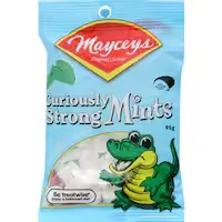 mayceys mints curiously strong